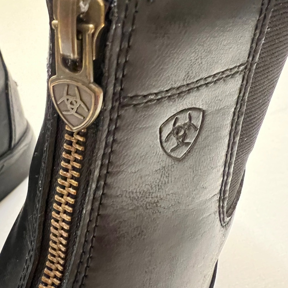 Ariat Women's Heritage Black Leather Zip Paddock Boots Riding Equestrian Size 5 - Picture 6 of 13
